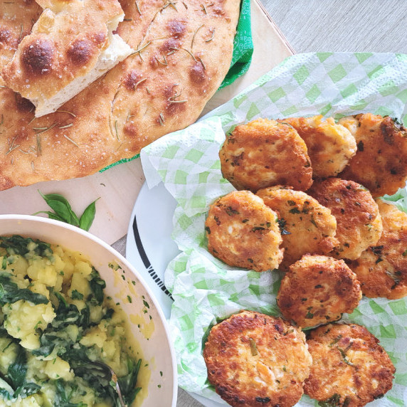 Salmon Patties - Mediterranean Inspired Fish Burger Patty