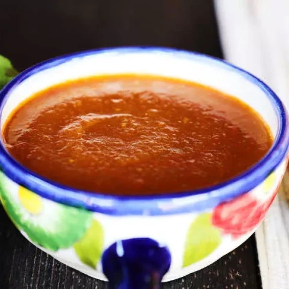 Salsa Roja in a cup