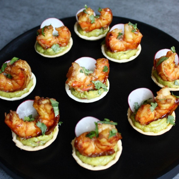Shrimp Guacamole Bites