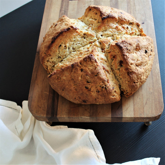 Irish Soda Bread on Cutting Board