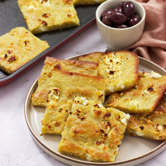 Thin-battered Feta Pie - Alevropita