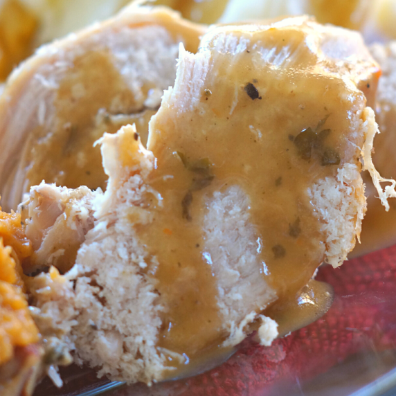 Quick and Easy Instant Pot Turkey Breast with Buttery Herb Gravy