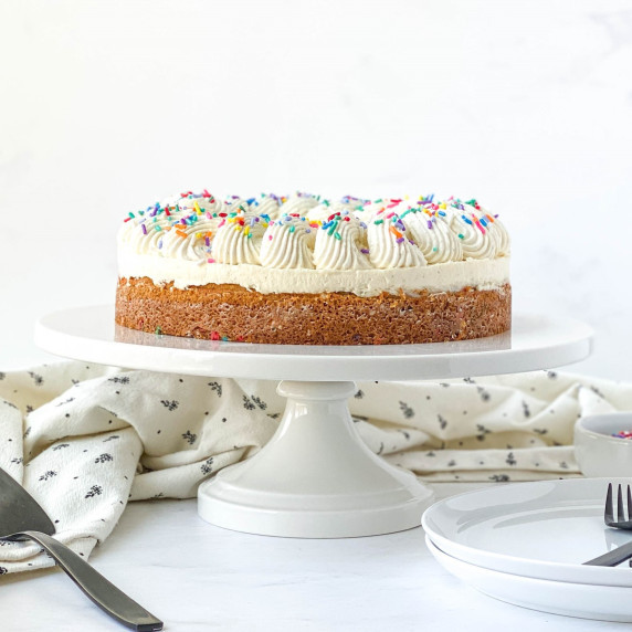 Vanilla Bean Blondie Cheesecake