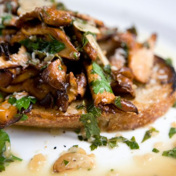 Chanterelles on Toast