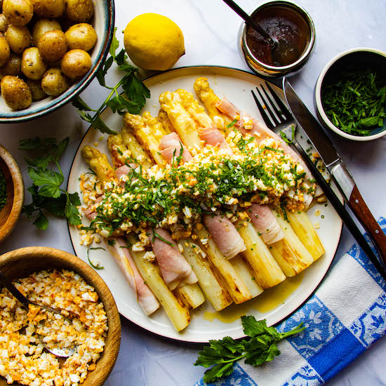 asparagus, brown butter, easter recipe