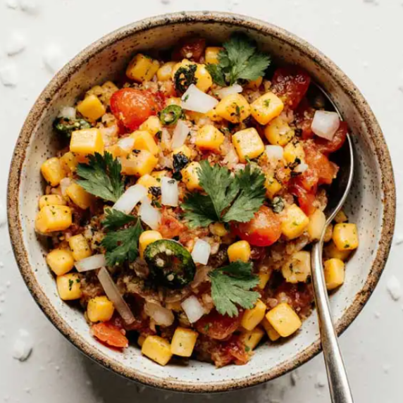 This roasted corn salsa is made for summer days! Sweet, juicy, and packed with veggies. Make this ze