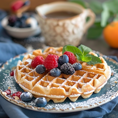 Almond Flour PCOS Waffles