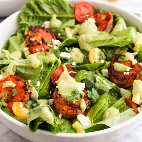 blackened shrimp salad