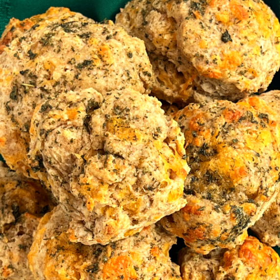 cheddar garlic drop biscuits