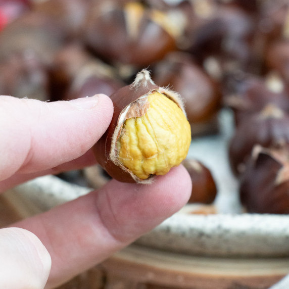 chestnut roasted with an air fryer