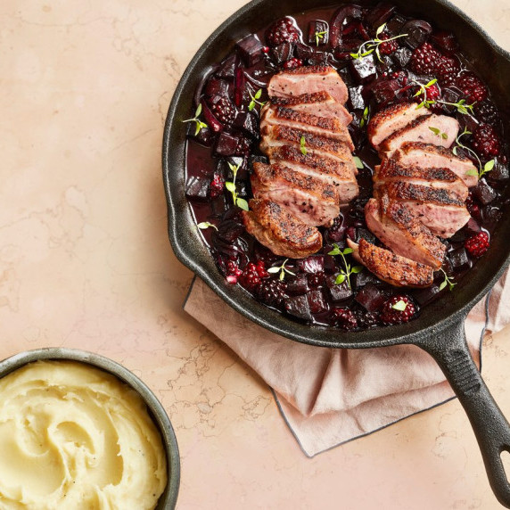 Wild Duck with Blackberries