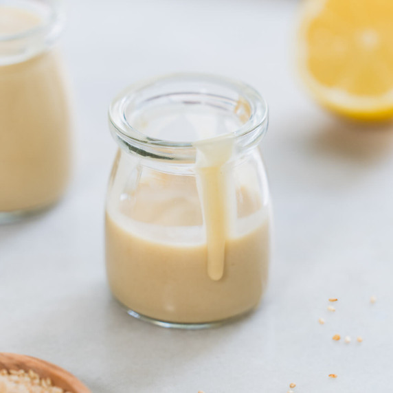 Easy Maple Tahini Dressing for Salad (5-minute Recipe)