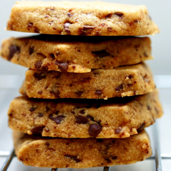 Espresso-Chocolate Shortbread Cookies
