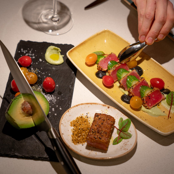 Spice crusted ahi tuna