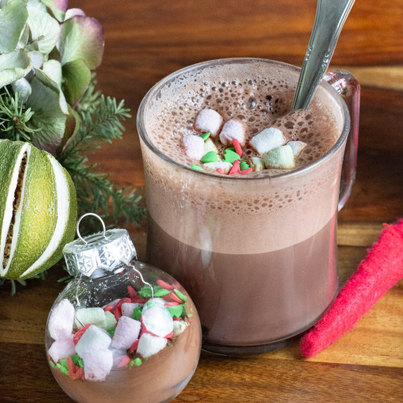 hot chocolate ornament