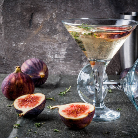 Honey Fig Bubbly Cocktail