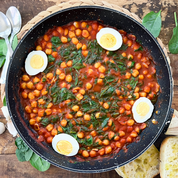 One-Pan Tomato Chickpea Skillet