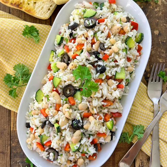 Mediterranean Rice Salad