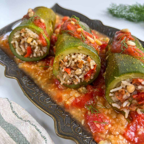 Lebanese Stuffed Zucchini
