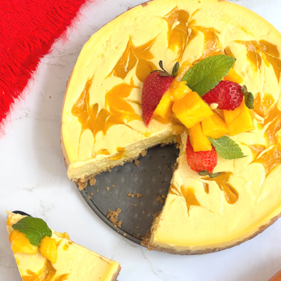 sliced mango cheesecake instant pot recipe
