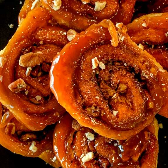 mini pecan sticky buns
