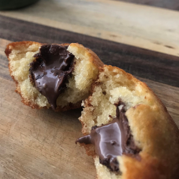 chocolate filled madeleines