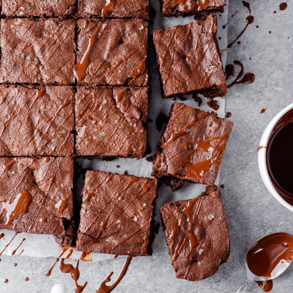 When I say perfect gluten free brownies, I mean PERFECT. Rich & fudgy, the crinkled top & sea salt f