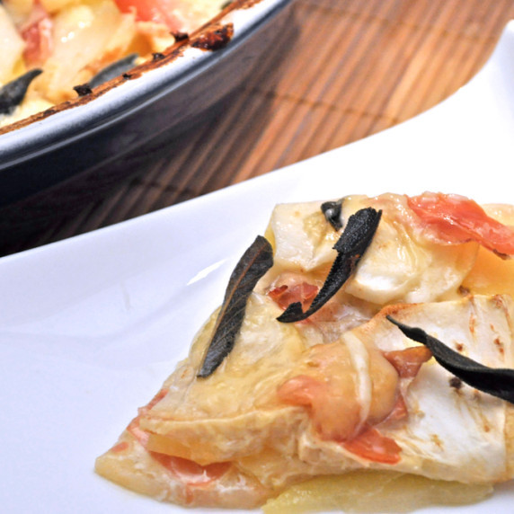 Potato  & Celeriac Gratin