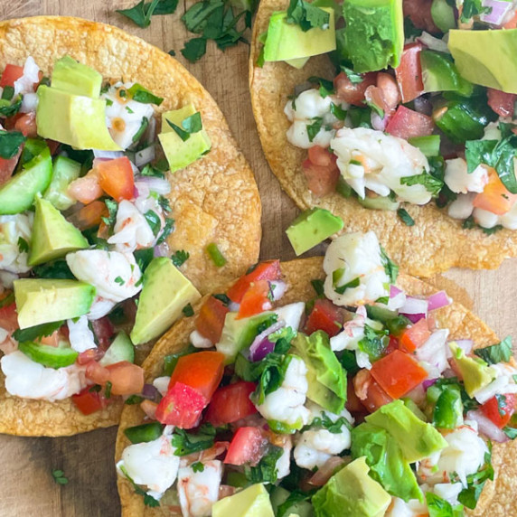 Shrimp Ceviche with Avocado & Lime