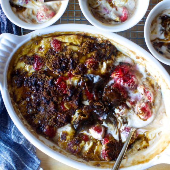 Raspberry Brown Sugar Gratin