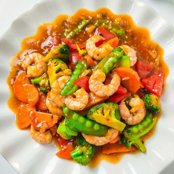 shrimp and vegetable stir fry