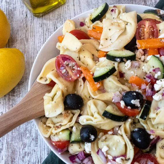 bowl of pasta and vegetables