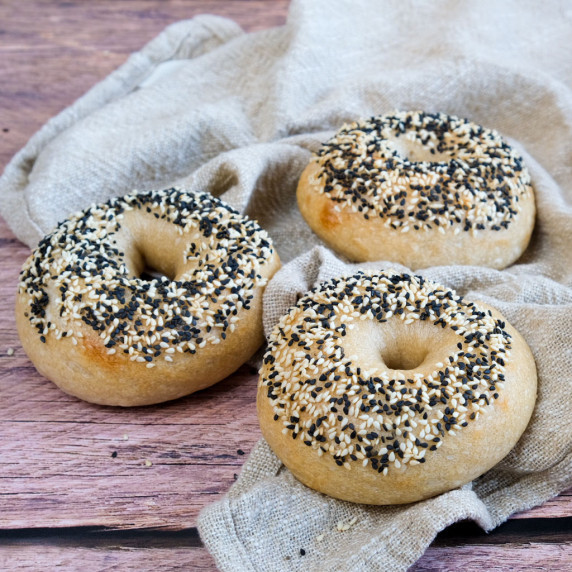 Sourdough bagels