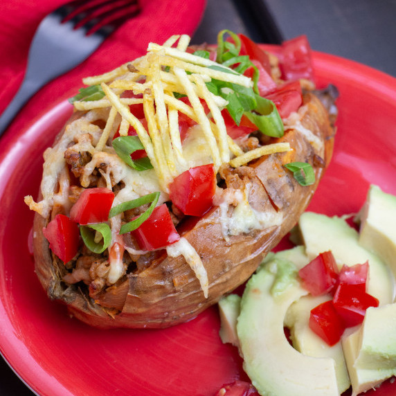 loaded sweet potato