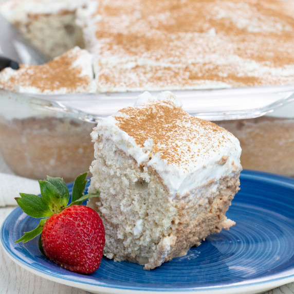 tres leches cake piece