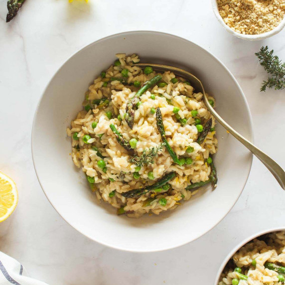 Vegan Asparagus Risotto