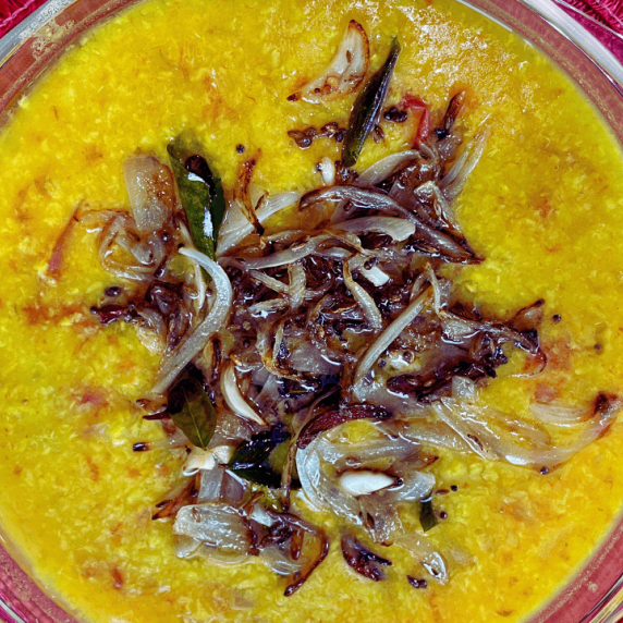vegan moong dal with tadka